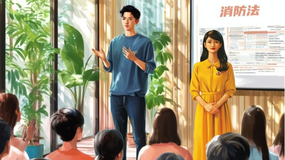 AIGC普法海报丨消防整改有妙招 依法依规促提升